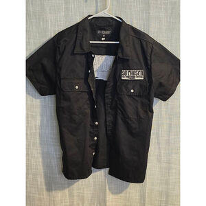 Men's So Chosen Black‎ Button-Up Shirt Size M